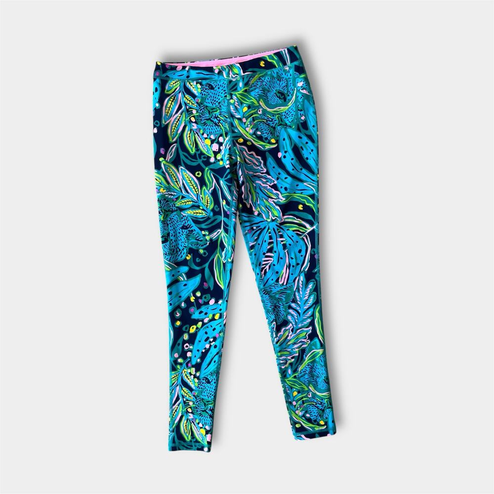 Lilly Pulitzer Luxletic Girls Mini Weekender Legging Catty Purrsonality XL